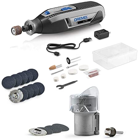 Dremel 7760 LITE Dog Grooming Bundle, Cordless, Rechargeable, Effective - includes Multi-Purpose Rotary Tool and, 10 Nail Grinding Discs
