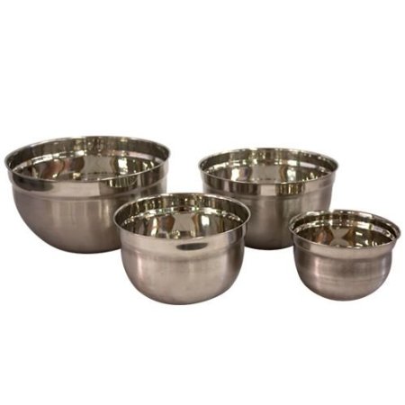 4 Pcs High Quality Stainless Steel Mixing Bowls Set - Set of 4 German Mixing Bowls Cookware Set