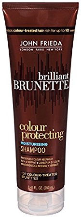 John Frieda Brilliant Brunette Colour Protecting Moisturizing Shampoo, 8.45 Fluid Ounce