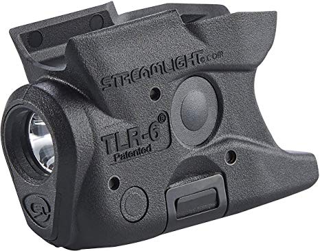 Streamlight 69283 TLR-6 Tactical Pistol Mount Flashlight 100 Lumen without Laser Designed Exclusively and Solely for M&P Shield 40/Shield 9, Black