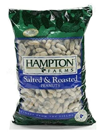 Hampton Farms Salted & Roasted In-shell Peanuts Large Bag Net Wt. 80 Oz (5 Lbs.)