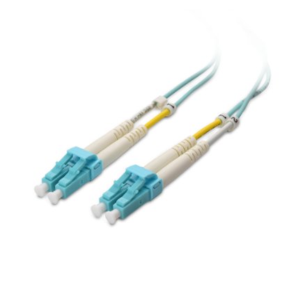 Cable Matters 10Gb 40Gb 100Gb Multimode OM4 Duplex 50125 OFNP LC to LC Fiber Patch Cable - 3m