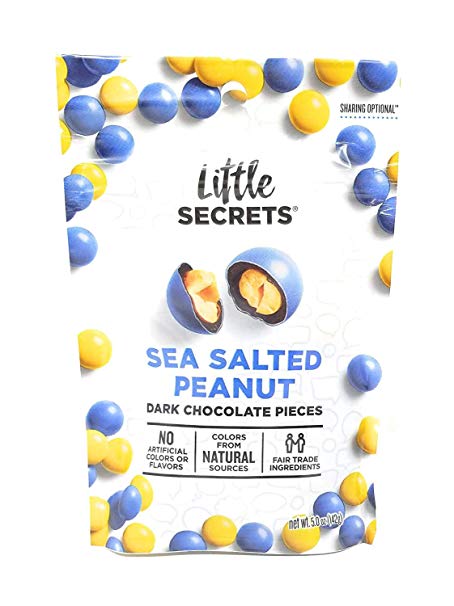 Little Secrets Sea Salted Peanut Dark Chocolate Candies 5 Oz (pack of 6)