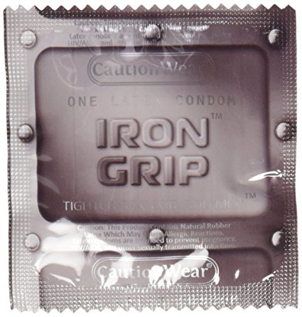 Caution Wear Iron Grip Snugger Fit Condoms (100 Count)
