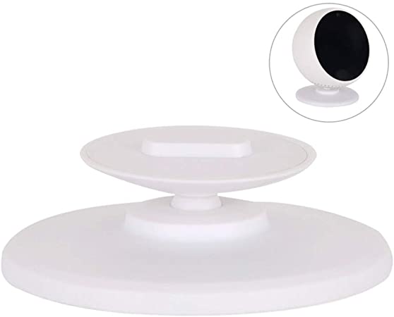 MTOM Adjustable Stand for Echo Spot - 360 Degree Rotation Smart Speaker Holder (White)