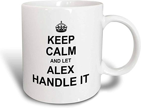 3dRose 233179_1 Keep Calm And Let The Lieutenant Handle It Funny Career Job Pride Gift Ceramic Mug, 11 oz