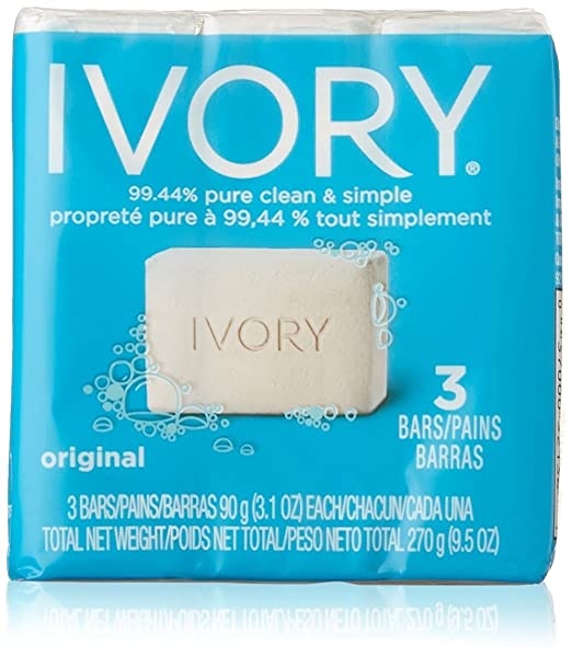 Ivory Soap Simply Ivory 3 Bars 3.1 Ounce Each
