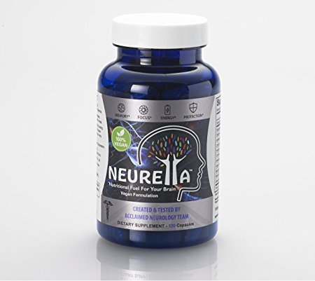 Neurella Extra Strength Vegan Brain Supplement – Powerful Brain Food & Memory Booster. Improve Focus, Clarity & Energy. Mental Performance Nootropic – Nutritional Vegetarian Brain Fuel.