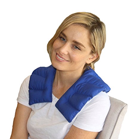 My Heating Pad- Neck & Body Wrap – Natural Heat Therapy - Neck Pain Relief (Blue)