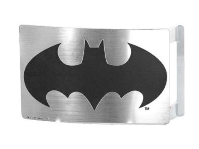 Batman Silver and Black Belt Buckle