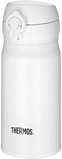 Thermos 4035.211.035 Ultra Light Thermos Flask Stainless Steel Matte White 0.35 L Extremely Light Only 165 g 10 Hours Hot 20 Hours Cold