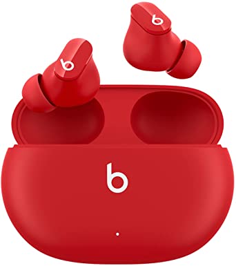 New Beats Studio Buds – True Wireless Noise Cancelling Earbuds – Compatible with Apple & Android, Built-in Microphone, IPX4 Rating, Sweat Resistant Earphones, Class 1 Bluetooth Headphones - Red