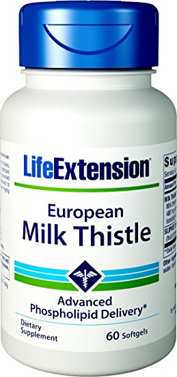 Life Extension European Milk Thistle  (Advanced Phospholipid Delivery) 60 Softgels