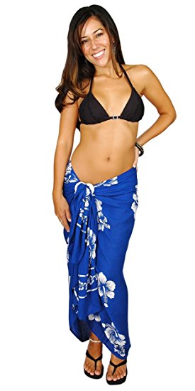 1 World Sarongs Womens Abstract Swimsuit Cover-Up Swimsuit Sarong