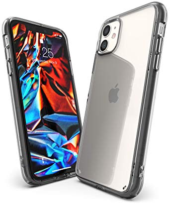 Ringke Fusion Designed for iPhone 11 Case Cover, Clear Back Shockproof TPU Bumper Phone Case for iPhone 11 6.1-inch (2019) - Smoke Black
