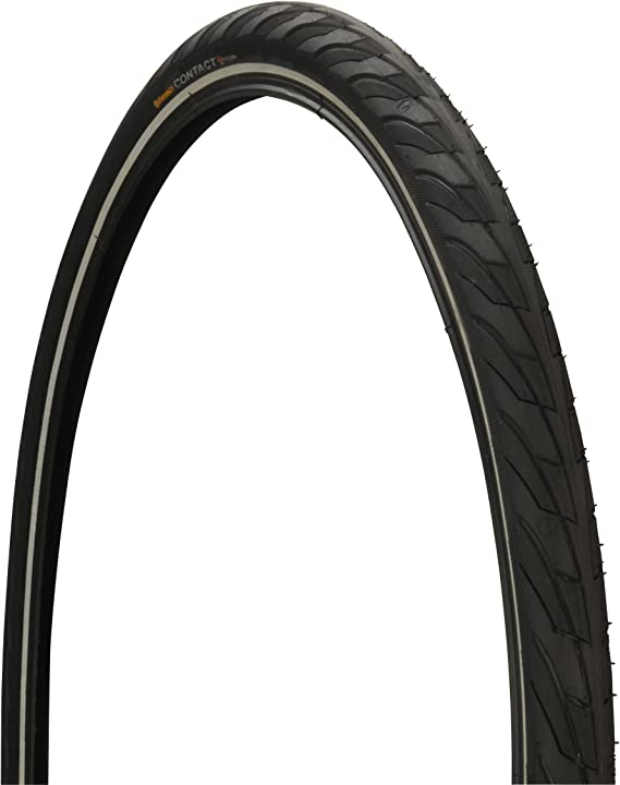 Continental Contact Bike Tire - Replacement City/Trekking, Kevlar Puncture Protection, E-Bike Rated Wire Bead Bike Tire (20", 26", 28")