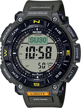 Casio Pro Trek Bio Mass Tough Solar Triple Sensor w/Thermometer Altimeter Barometer Compass World Time Men's Watch PRG340-3