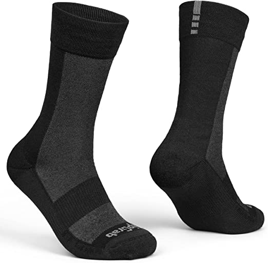 GripGrab Unisex Alpine Merino Wool High Cut Winter Cycling Socks Thermal Long Thick Insulated Road Mountain Bike Cycle Sock Long Cycling Socks (pack of 1)