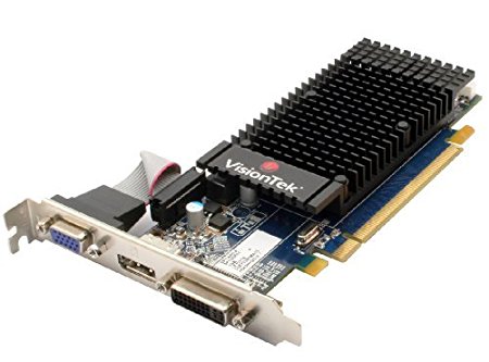 VisionTek Radeon 5450 SFF 1GB DDR3 3M (DVI-I, DP, VGA) Graphics Card - 900315