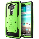 LG G4 Case Heave Duty Slim Protection i-Blason Armorbox Dual Layer Hybrid Full-body Protective Case with Front Cover and Built-in Screen Protector  Impact Resistant Bumpers Cover for LG G4 2015 Release Green