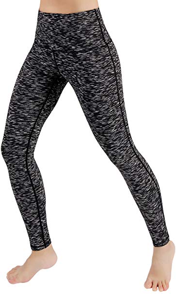 ODODOS Power Flex High-Waist Yoga Pants Tummy Workout Running Pant with Hidden Pocket