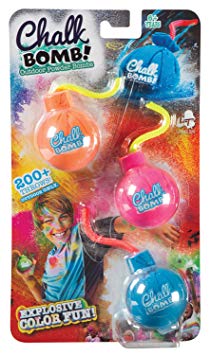 Toysmith Lanyard Toys Limited Chalkie Chalk Bombs, Assorted Colors