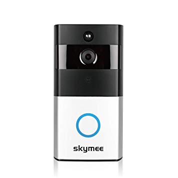 Skymee WiFi Smart Video Doorbell Camera with Motion-Activated Alert and Automatic Recording Video(Include 8G Card)