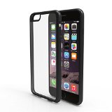 iPhone 6 PLUS  6s Plus Case  Stalion Hybrid Bumper Series Shockproof Impact Resistance Jet BlackLifetime Warranty Ultra Slim Fit with Diamond Clear Back  Raised Edges for Protection NOT for Apple iPhone 6