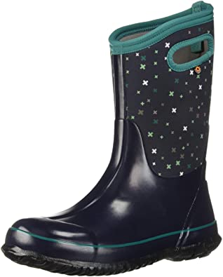 Bogs Kids Classic High Waterproof Insulated Rubber Rain and Winter Snow Boot for Boys, Girls and Toddlers, Multiple Color Options