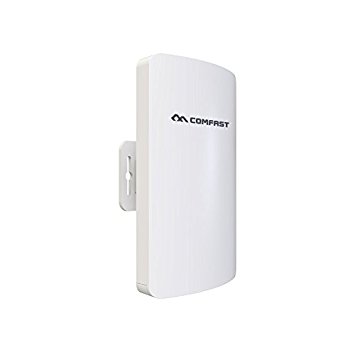 COMFAST CF-E110N Outdoor Wifi Coverage 2.4GHz 300Mbps Mini Wifi Wireless Point to Point CPE Network Bridge, Transmission Distance Upto 2KM