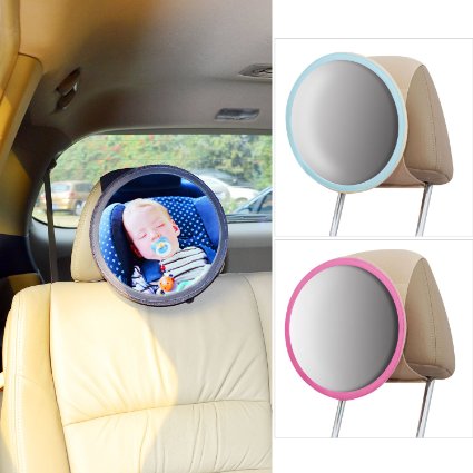 TFY See-My-Baby Rear Facing Car Seat Safety Mirror Black