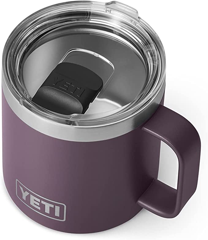 YETI Rambler 14 oz Mug, Vacuum Insulated, Stainless Steel with MagSlider Lid, Stainless