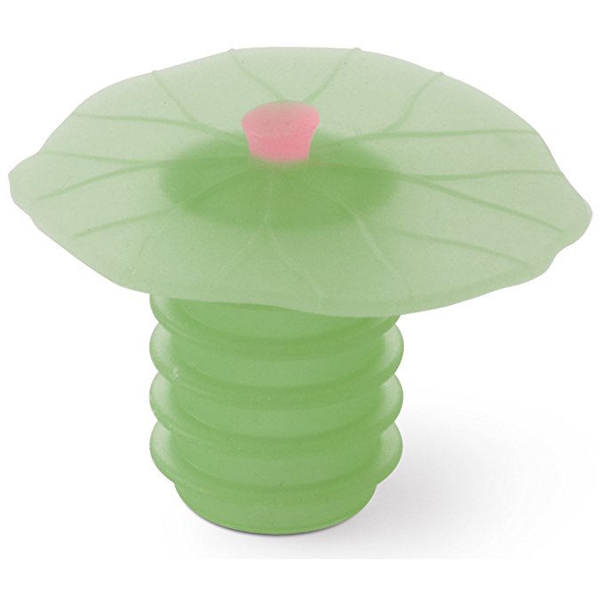 Charles Viancin Green Silicone Lilypad Wine Cork