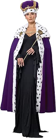 California Costumes, Purple Royal Cape and Crown Set, One Size