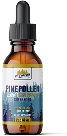 Daily Health Pine Pollen Tincture 1000mg Liquid Extract 2 fl oz Vegan Gluten Free Non GMO Natural Superfood Vitamins Minerals Dietary Supplement