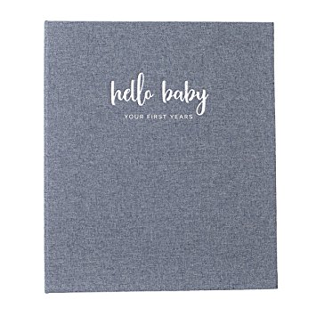 Minimalist Baby Memory Book For Girls | Keepsake Milestone Journal | LGBTQ Friendly | 9.75 x 11.25 In. 60 pages | Perfect Baby Shower Gift