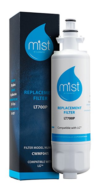 Mist LG LT700P, ADQ36006101, Kenmore 46-9690 Refrigerator Water Filter Replacement