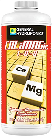 CALiMAGic 1-0-0, Concentrated Blend of Calcium & Magnesium, Secondary Nutrient Deficiencies Helps Prevent Blossom End Rot & Tip Burn, Clean, Soluble, 1-Quart ".2 Pack (Amazon's Choice 2021)"