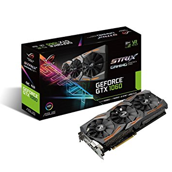 ASUS GeForce GTX 1060 6GB ROG STRIX VR Ready HDMI 2.0 DP 1.4 Graphic Card (STRIX-GTX1060-6G-GAMING)