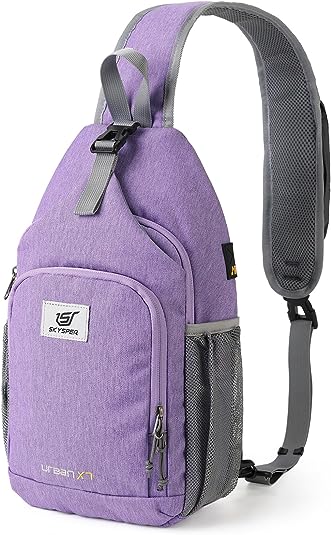 SKYSPER Sling Bag RFID Crossbody Sling Backpack Cross Body Shoulder Bag Travel Hiking Daypack for Women Men