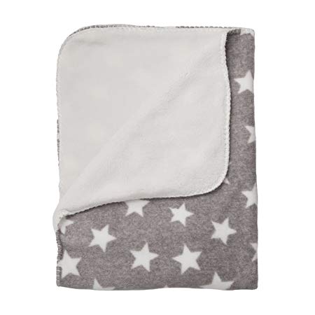 Baby Blanket, Soft Fleece - Delta Children, Grey Stars