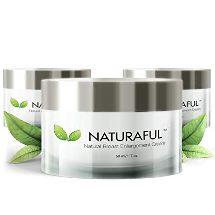 NATURAFUL - (3 JAR) Breast Enhancement Cream - Natural Breast Enlargement, Firming and Lifting Cream | Trusted by Over 100,000 Users & Includes Handbook | $300 Value Bundle