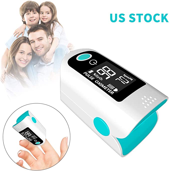 Fingertip Oximeter,Monitor Blood Oxygen Fingertip Monitor with LED Screen Digital Readings for Pulse Rate