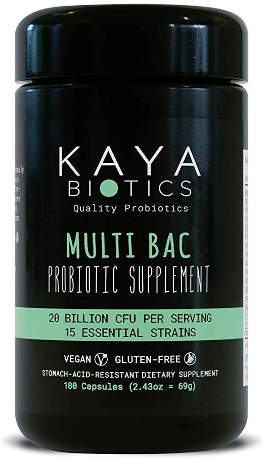 Multi Bac – Organic Probiotic Supplement with 15 Bacteria Strains & 10 Billion CFU – Immune & Digestive Support for Women & Men – Made in Germany – incl. Bacillus coagulans (60 Capsules)