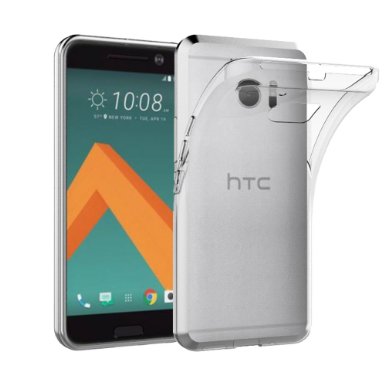 HTC 10 Case EasyAcc HTC 10 Silicon Soft TPU Case Crystal Clear Transparent Slim Anti Slip Case Back Protector Cover Shockproof for HTC 10