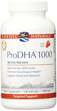 Nordic Naturals Prodha 1000, Strawberry, 120 soft gels
