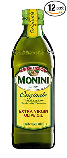 Monini Originale Extra Virgin Olive Oil, 1.6 Pound (Pack of 12)