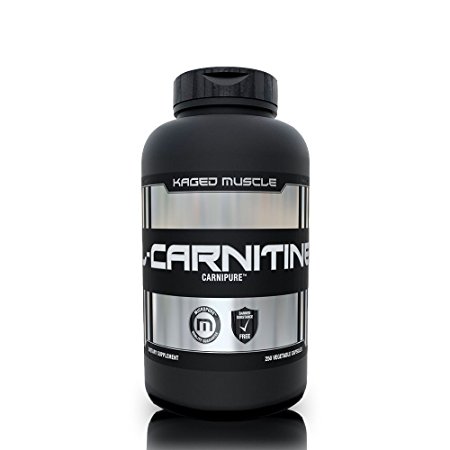 KM Carnipure L-Carnitine 500 mg 250 ct. Vegetable Capsules, 3rd Party Tested, Banned Substance Free