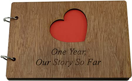 1 Year Our Story So Far - Scrapbook, Photo album or Notebook Idea For 1st Anniversary