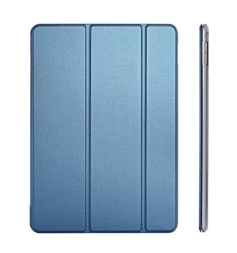 iPad Mini 4 Case Cover, Dyasge Smart Case Cover with Magnetic Auto Wake & Sleep Feature and Tri-fold Stand for iPad Mini 4 Tablet(Not for mini 1,2,3),Navy Blue